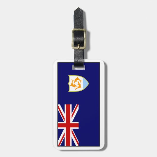 アングィラの旗 ラゲッジタグ (正面縦)