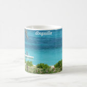 アングィラの青および緑 コーヒーマグカップ (中央)