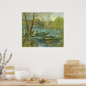 アングラーとボートでポンデクリシーのヴァン・ゴッホ ポスター (キッチン)