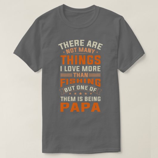 アングラーパパことわざファーザーズデイメン Tシャツ (デザイン正面)