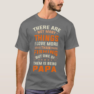 アングラーパパことわざファーザーズデイメン Tシャツ