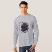 アングラーフィッシュコミックアート長袖 Tシャツ (正面フル)