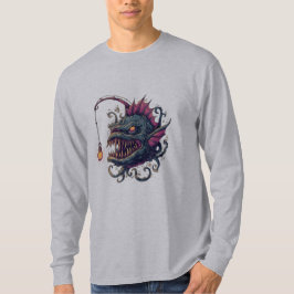 アングラーフィッシュコミックアート長袖 Tシャツ