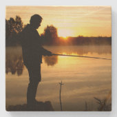 アングラー朝 ストーンコースター (正面)