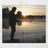 アングラー朝 ビールラベル (シングルラベル)