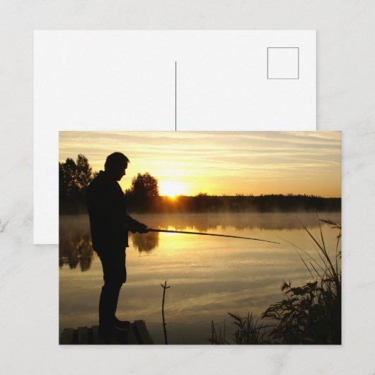 アングラー朝 ポストカード (正面/裏面)