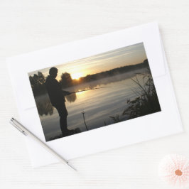 アングラー朝 長方形シール