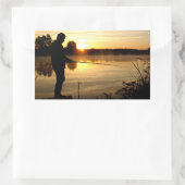 アングラー朝 長方形シール (バッグ)