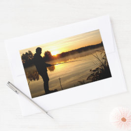 アングラー朝 長方形シール