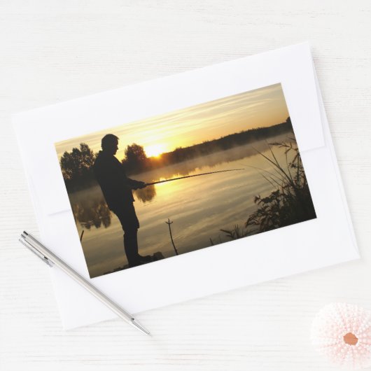 アングラー朝 長方形シール (封筒)