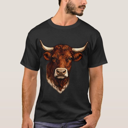 アングラー牛 Tシャツ (正面)