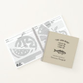 アングラー魚釣りユーモパーソナライズされたアフィッシュレシピ ノートブック (内部)