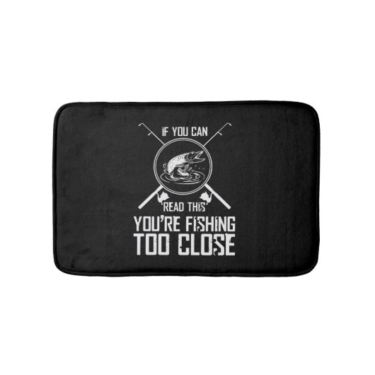 アングラー魚釣り釣り餌魚釣り棒ギフト バスマット (正面)