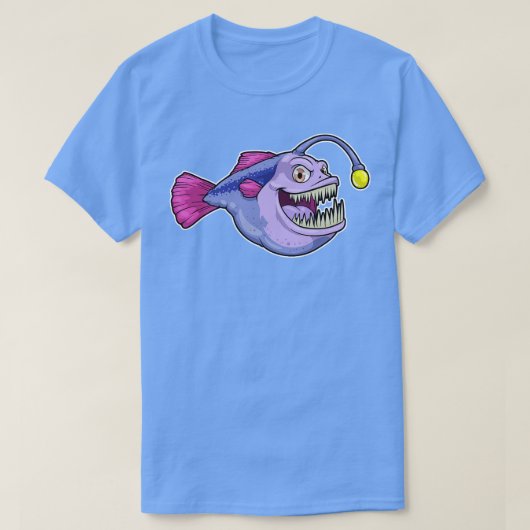 アングラー魚 Tシャツ (デザイン正面)