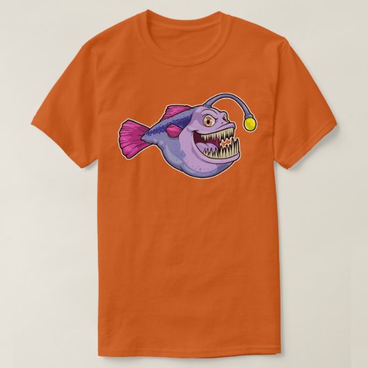 アングラー魚 Tシャツ (デザイン正面)