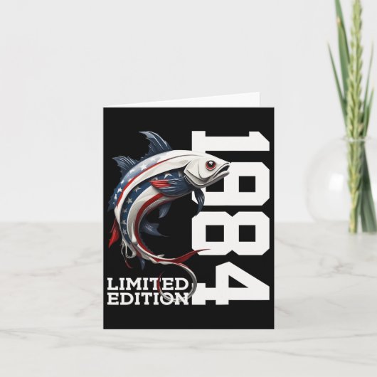 アングラー41誕生日魚釣り限定版1984 カード (正面)
