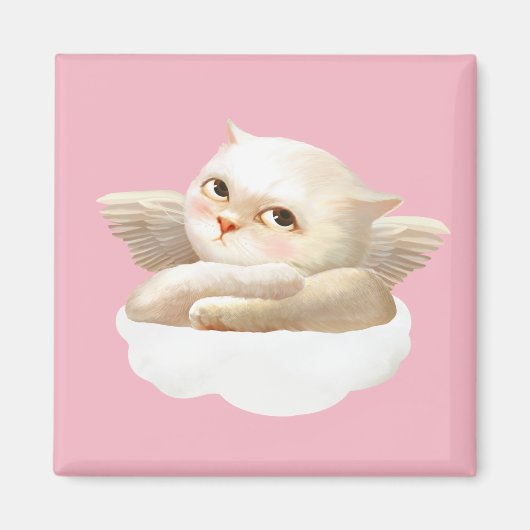 アングリードッグ&キャットオンクラウド マグネット (正面)