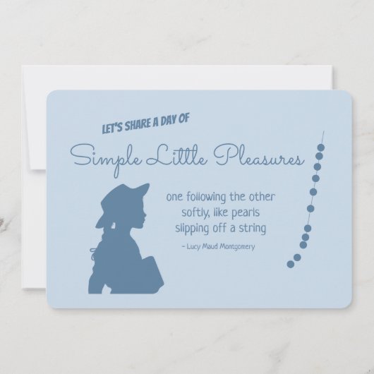 アングリーンゲーブルズシンプルプレジャーズCC1087誕生日 招待状 (裏面)