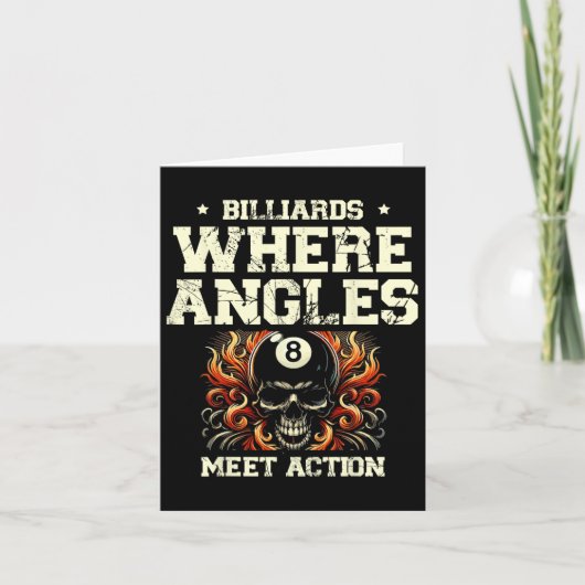 アングルが出会うビリヤードAction Billiard Cue Po カード (正面)