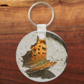 アングルウィングコンマ蝶キーチェーン キーホルダー (正面)