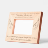 アングルウィングス葬儀カスタムメッセージ記念写真 レーザー彫刻フレーム (左)