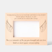 アングルウィングス葬儀カスタムメッセージ記念写真 レーザー彫刻フレーム (正面)