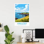 アングルシー島の旅行ポスター壁画 アングルシー島の壁 ポスター (ホームオフィス)