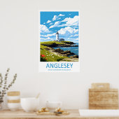 アングルシー島の旅行ポスター壁画 アングルシー島の壁 ポスター (キッチン)