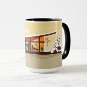 アングルルーフミッドセンチュリーハモダンウス マグカップ (正面右)