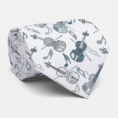 アングルヴァイオリン音楽ノートネックタイ ネクタイ (ロール)