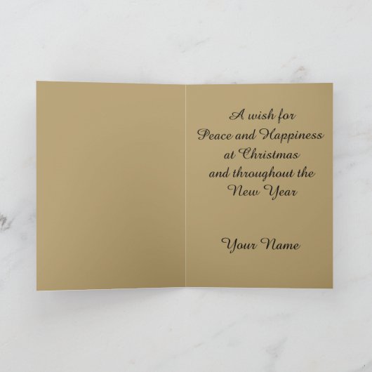 アングル付きクリスマスカードベビーイエス シーズンカード (内部)