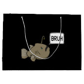 アングレおもしろいーフィッシュはBruhと言う ラージペーパーバッグ (裏面)