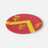 アングレシー国旗の紙プレート ペーパープレート (アングル)