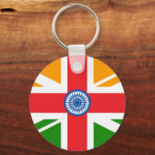 アングロインディアン国旗 キーホルダー (正面)