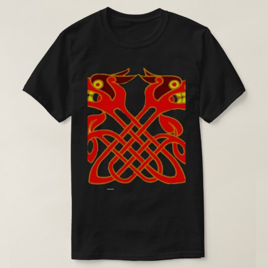 アングロサクソンのアートワーク Tシャツ (デザイン正面)