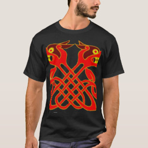 アングロサクソンのアートワーク Tシャツ
