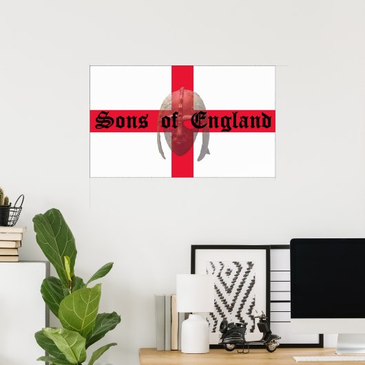 アングロサクソンのヘルメットの息子 ポスター (ホームオフィス)