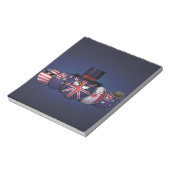 アングロサクソンの国の町 ノートパッド (回転)