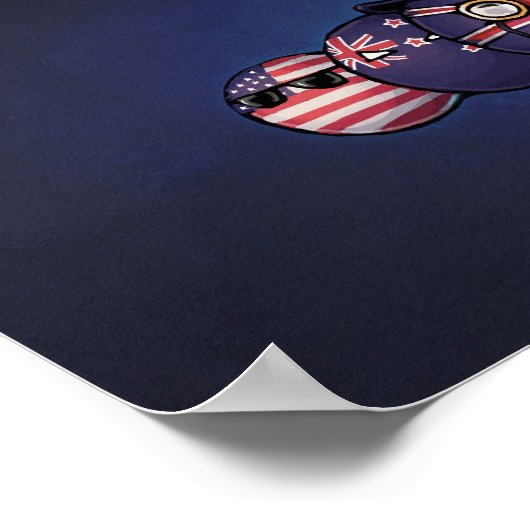 アングロサクソンの国の町 ポスター (角)