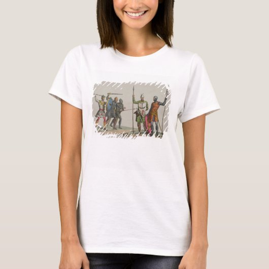 アングロサクソンの戦士、プレート14 「歴史」より Tシャツ (正面)