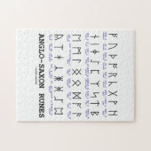 アングロサクソンのRunes (言語学の暗号解読法) ジグソーパズル (横)