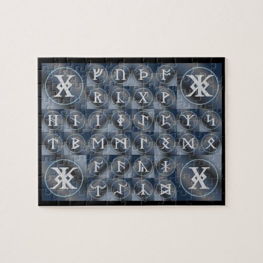 アングロサクソンフソルトルンパズル | runalphabet ジグソーパズル (横)