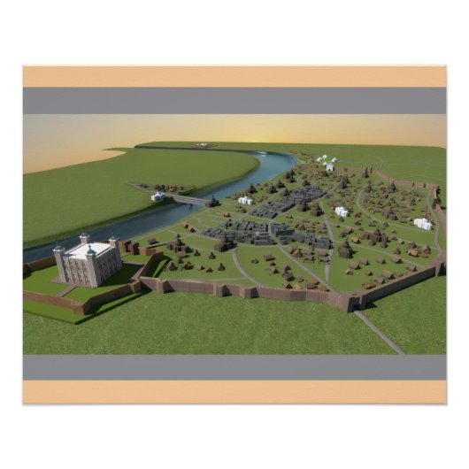 アングロサクソンロンドンとタワー ポスター (正面)