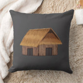 アングロサクソン小屋 クッション (ブランケット)