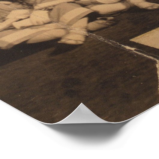 アングロサクソン支部のフリーメーソンポートレート ポスター (角)