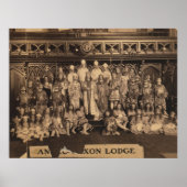 アングロサクソン支部のフリーメーソンポートレート ポスター (正面)