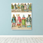 アングロサクソン服 キャンバスプリント (インサイチュ (ウッドフロア))