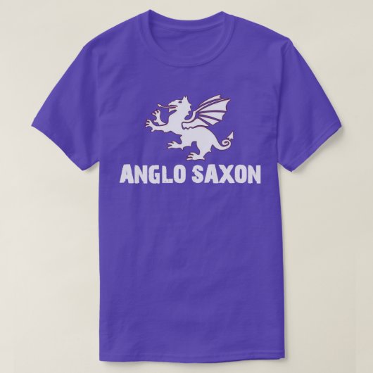 アングロサクソン黒 Tシャツ (デザイン正面)