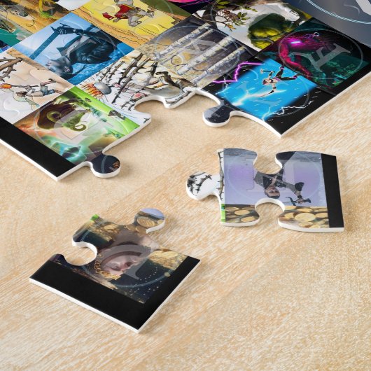 アングロサクソン・フトルンアートパズル | runic runs ジグソーパズル (側面)