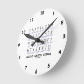 アングロサクソン・ルーン（言語学の暗号） ラウンド壁時計 (傾斜)